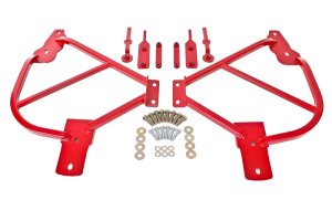 Chevrolet Camaro Subframe Connectors - BMR Suspension - Bolt-On - Red - `10-`15 Chevrolet Camaro Subframe Connectors - BMR Suspension - Bolt-On - Red - `10-`15